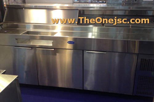 bàn quầy inox cho khu bếp nhà hàng khách sạn